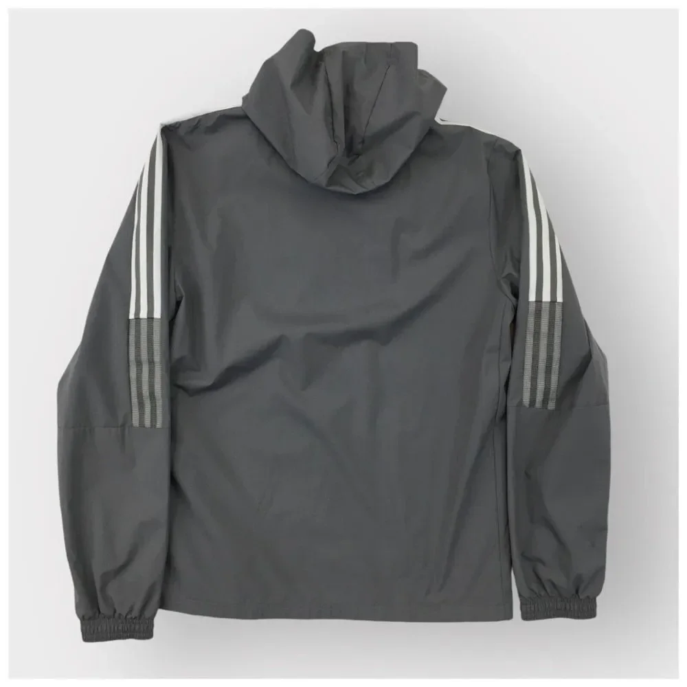 ADIDAS Tiro 21 Mens‎ Windbreaker Jacket Full Zip Hood Portland Timbers Size S